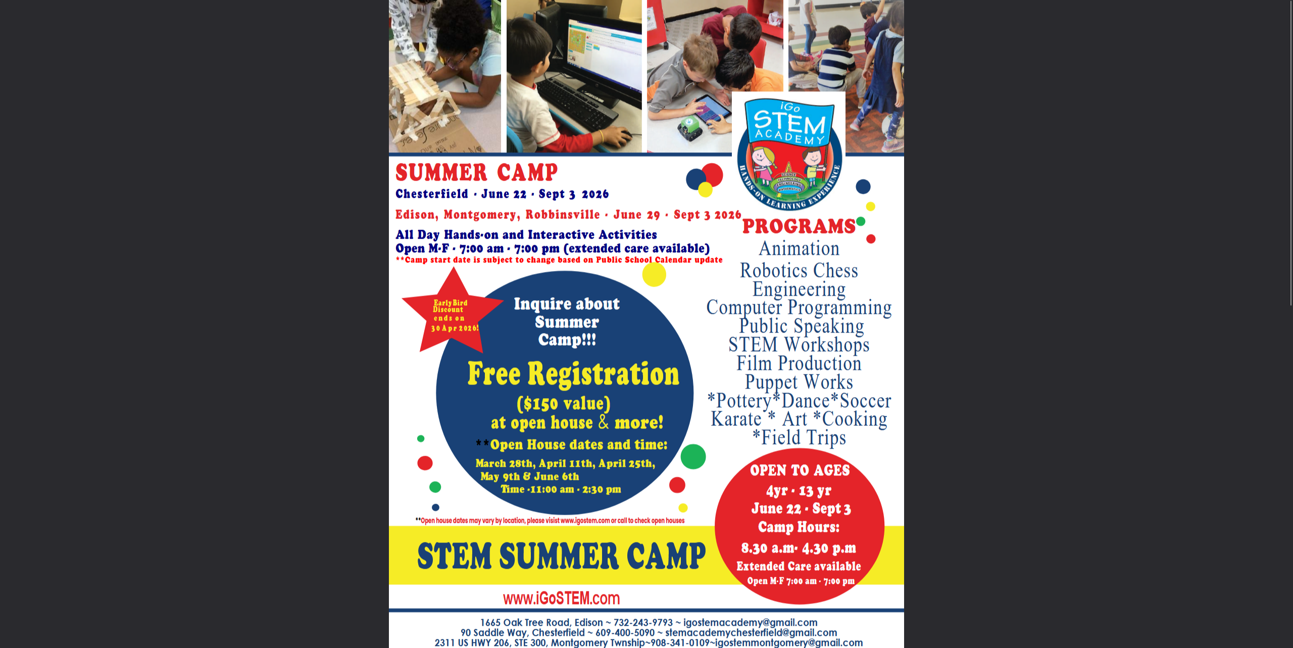 Summer Camp Information 2026